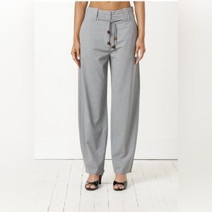 EUC Ganni- Drapey Melange Mid Waist Pants. Size US 6- EU 38